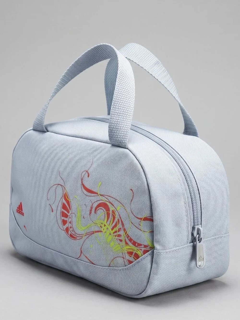 Adidas Toiletry Cosmetics Bag with Red / Yellow Abstract Graphic